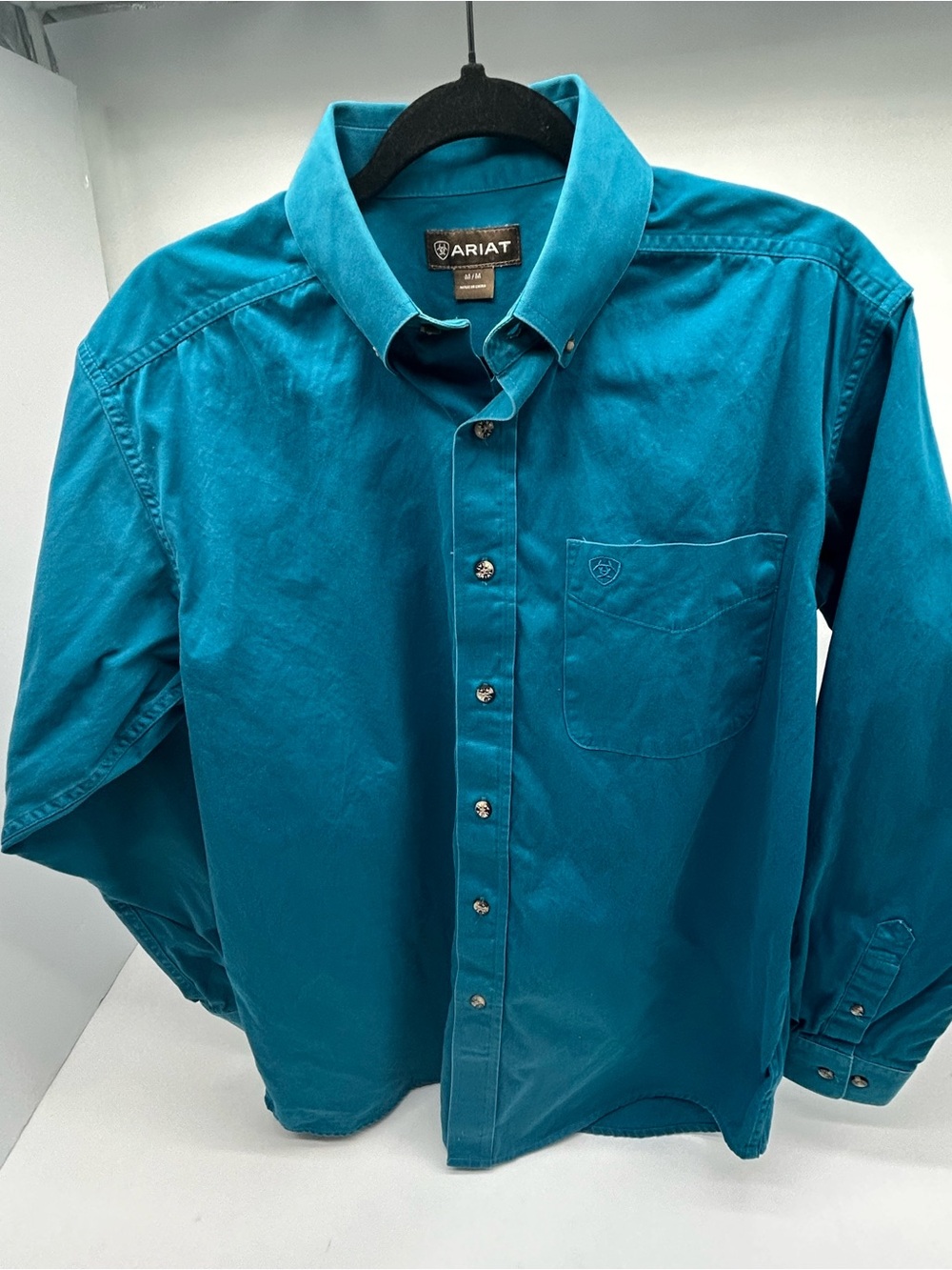Ariat Teal Button-Down Long Sleeve Shirt